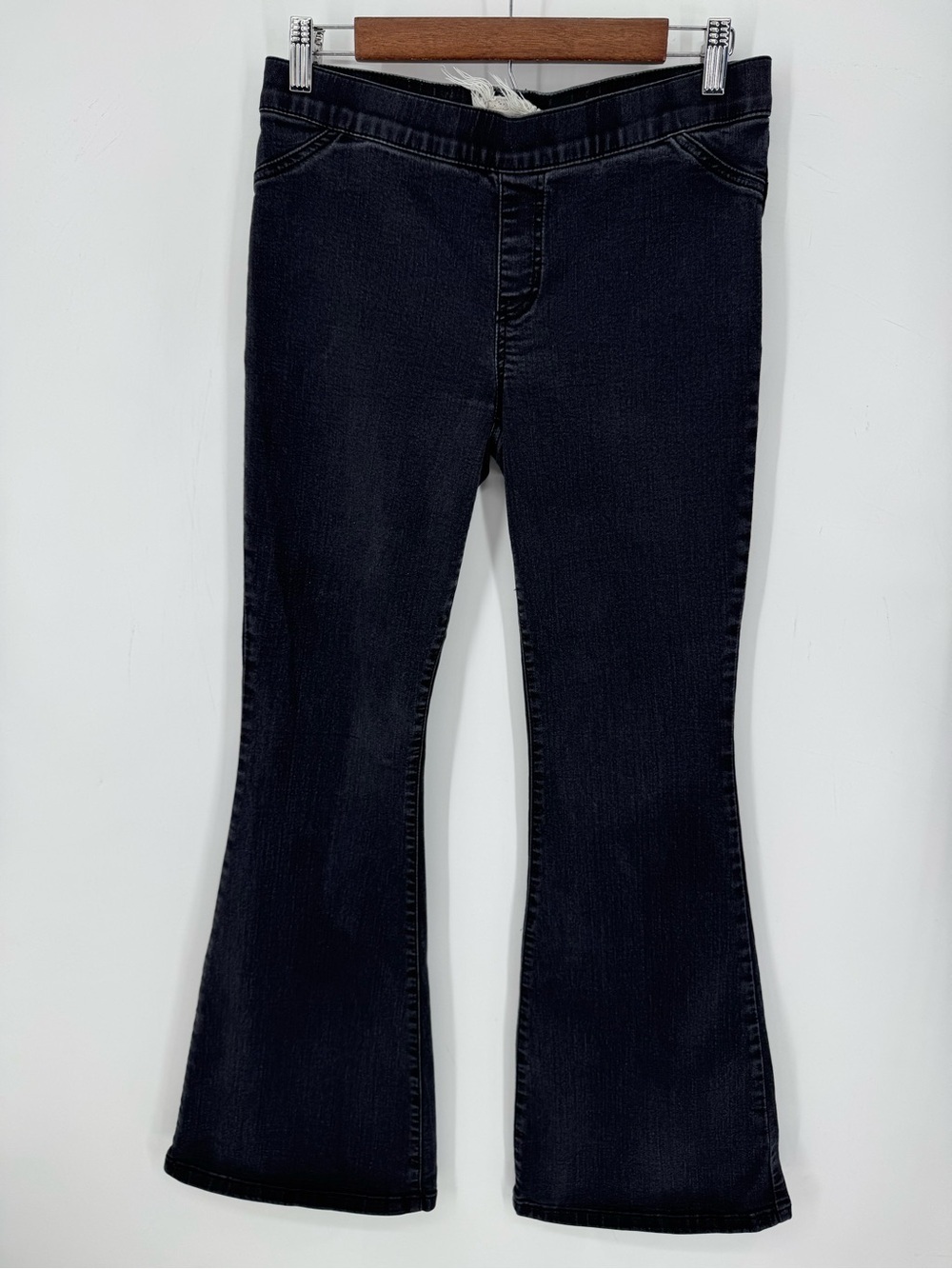 Altar'd State Pull On Dark Wash Flare Jeans Western Stretch Denim Size Medium